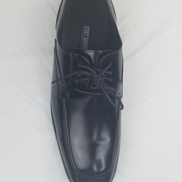 Stacy Adams Mens Black Lace Up Moc Toe Dress Shoes main image 8